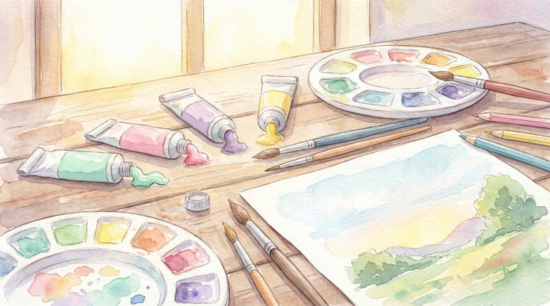 创作教程 原神同人 水彩入门技法